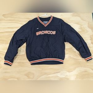 REEBOK NFL Pro Line Authentic Pull Over Denver Broncos Jacket Large Youth
